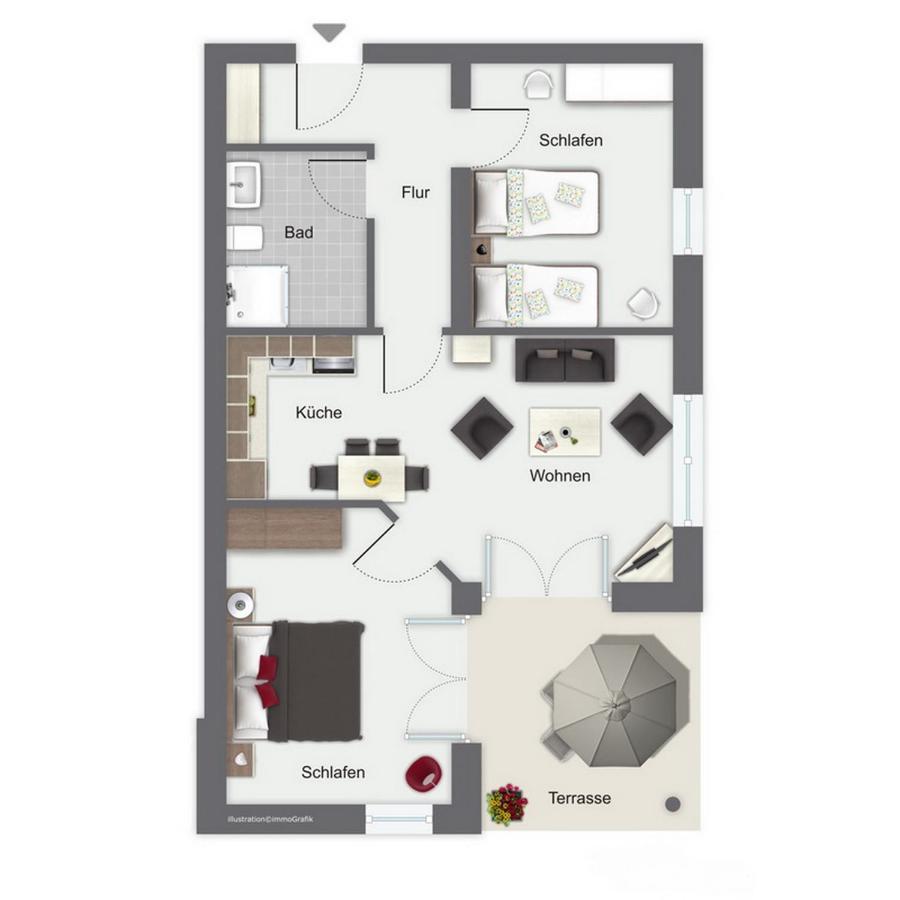 Duenenblick Wohnung 21 Boltenhagen  Eksteriør bilde